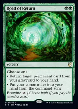 Road of Return - Medium Play MTG Commander 2019 - Image 1