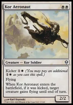 Kor Aeronaut -Foil Light Play MTG Zendikar - Image 1