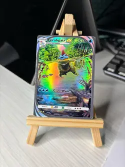 Feraligatr Original Artwork Pokemon Card Holo Rainbow Effect Watch Video - Image 1