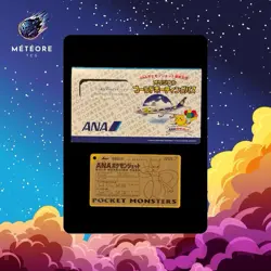 Pokemon ANA Gold Boarding Pass N 3 Mewtwo Japanese Nintendo CREATURES GAMEFREAK - Image 1