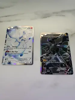 Pokemon 2011 Black & White Reshiram 113/114 & Zekrom 114/114 Full Art Rare - Image 2