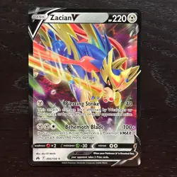 Zacian V 095/159 Pokemon Crown Zenith Sword & Shield Ultra Rare Holo NM - Image 1