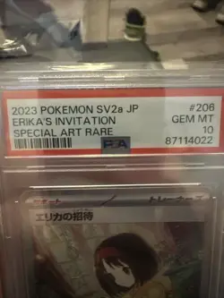 Pokemon SV2a JP Erika’s Invitation SAR 206/165 PSA GEM/MT 10 - Image 5