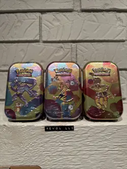 3x Pokemon 151 Mini Tins Factory Sealed 6 Packs Total (Equal to Booster Bundle) - Image 1