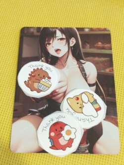 Tifa Lockhart Final Fantasy Night City Anime Waifu Sexy Card - Image 1