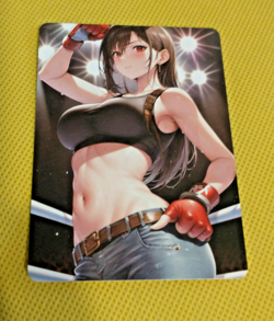 Tifa Lockhart Final Fantasy Night City Anime Waifu Sexy Card - Image 2