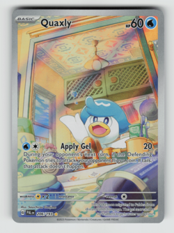 Pokemon - Quaxly - 206/193 SV02: Paldea Evolved - Illustration Rare - NM - Image 1