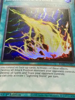 3x Lightning Storm | RA01-EN061 | Super Rares | NM | 1st Edition | YuGiOh! - Image 2