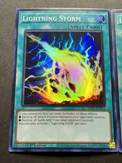 3x Lightning Storm | RA01-EN061 | Super Rares | NM | 1st Edition | YuGiOh! - Image 3
