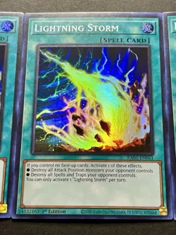 3x Lightning Storm | RA01-EN061 | Super Rares | NM | 1st Edition | YuGiOh! - Image 5