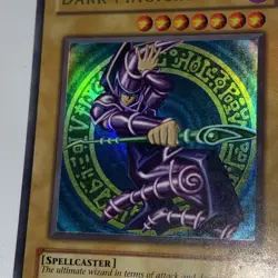 Yugioh Dark Magician Foil Line Error Sdy Unlimited Lp - Image 2