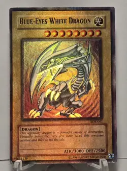 Max Holo Bleed Error Blue Eyes White Dragon SDK-001 Ultra Rare Yugioh TCG - Image 1