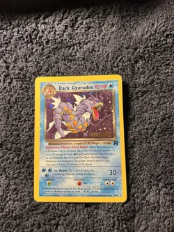 Pokemon TCG Dark Gyarados Prerelease Holo Rare Card 8/82 Vintage - Image 1