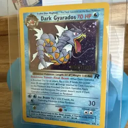 Pokemon TCG Dark Gyarados Prerelease Holo Rare Card 8/82 Vintage - Image 2