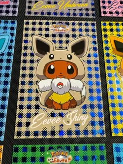 Eeveelution Poncho Pokemon Lets Go Eevee Card Database Flannel Blue Cracked Ice - Image 3