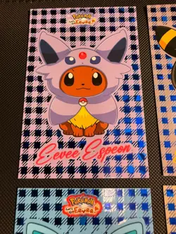 Eeveelution Poncho Pokemon Lets Go Eevee Card Database Flannel Blue Cracked Ice - Image 4