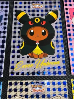 Eeveelution Poncho Pokemon Lets Go Eevee Card Database Flannel Blue Cracked Ice - Image 5