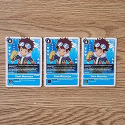 Digimon Card Game Tcg Davis Motomiya BT3-093 (x3) Playset Near mint - Image 1