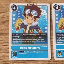 Digimon Card Game Tcg Davis Motomiya BT3-093 (x3) Playset Near mint - Image 2