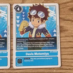 Digimon Card Game Tcg Davis Motomiya BT3-093 (x3) Playset Near mint - Image 4