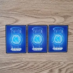 Digimon Card Game Tcg Davis Motomiya BT3-093 (x3) Playset Near mint - Image 5