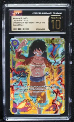 2024 One Piece Card Game: Emperors in the New World OP09 SEC Monkey D Luffy 1aj1 - Image 1