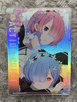 Union Arena Action Points Ap04 Rem Ram Re:Zero Card - Image 1