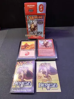 MtG Nemesis 'Eruption' Theme Deck from 2000 | Opened - Complete - Image 1