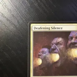 Deafening Silence Uncommon Regular MTG Throne Of Elaine #10 NM - Image 2