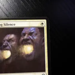 Deafening Silence Uncommon Regular MTG Throne Of Elaine #10 NM - Image 3