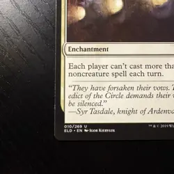 Deafening Silence Uncommon Regular MTG Throne Of Elaine #10 NM - Image 4