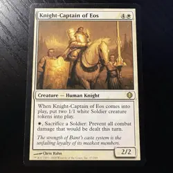 Knight-Captain Of Eos Rare Regular MTG Shards Of Alara #17 LP - Image 1