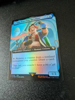 O'aka, Traveling Merchant Commander: Final Fantasy Extended Art Foil Mtg - Image 1