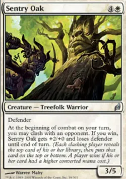 Sentry Oak -Foil Medium Play MTG Lorwyn - Image 1