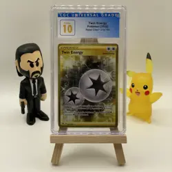 Twin Energy 209/192 - Pokemon Rebel Clash Secret Rare Card CGC 10 Pristine POP 8 - Image 1