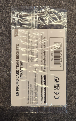 Team Rocket's Tyranitar (Pokemon Center Exclusive) 096/182 NEW SEALED - Image 2