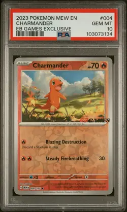 Charmander 004/165 EB games Promo PSA 10 - Pokemon 151 Mew En - Exclusive ✅ - Image 1