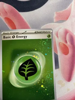 Pokemon 151 Holo Grass Energy (5) Swirls Galaxy Cosmo Foil 5 💫 Swirls Rare - Image 2