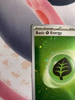 Pokemon 151 Holo Grass Energy (5) Swirls Galaxy Cosmo Foil 5 💫 Swirls Rare - Image 3