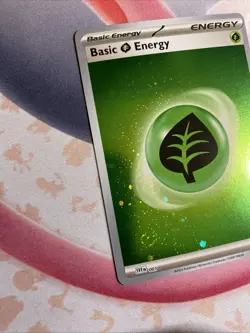 Pokemon 151 Holo Grass Energy (5) Swirls Galaxy Cosmo Foil 5 💫 Swirls Rare - Image 4