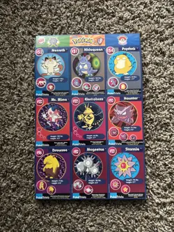 POKEMON 1ST MOVIE CARDS 1999 BURGER KING MASTER TRAINER SET 2-20 UNCUT. Read! - Image 1