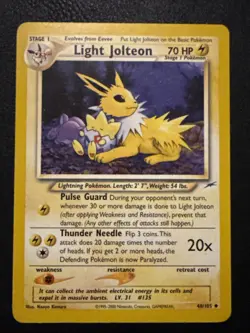 Light Jolteon 48/105 Neo Destiny Regular Pokemon TCG - Image 1