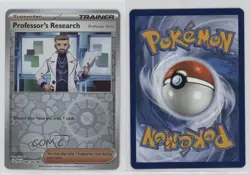 Professor's Research Reverse Foil Pokemon Scarlet & Violet Paldean Fates gp1 - Image 3