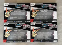Lot of 4x- Black Bolt White Flare Sealed VICTINI ILLUSTRATION COLLECTION Pokemon - Image 2