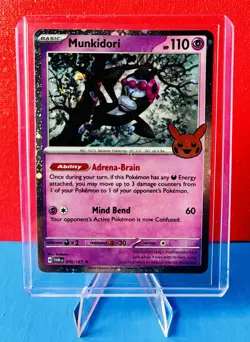 Pokemon Trick-or-Trade 2024 Cosmo Holo Twilight Masquerade 095/167 Munkidori - Image 1