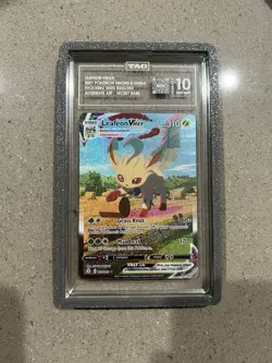 Leafeon VMAX 205/203 Evolving Skies Alt Art Pokemon TAG 10 Gem Mint - Image 1