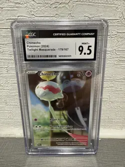 2024 POKEMON TWM EN-TWILIGHT MASQUERADE ILLUSTRATION RARE #179 CHIMECHO CGC 9.5 - Image 1