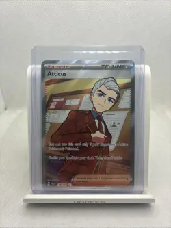 Atticus 134/131 Prismatic Evolutions Full Art Trainer Holo Pokemon TCG Card NM - Image 1