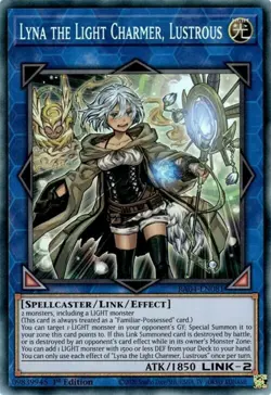 Yugioh! Lyna the Light Charmer, Lustrous - RA04-EN081 - Collector's Rare - 1st E - Image 1