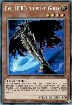 Yugioh! Evil HERO Adusted Gold - RA04-EN029 - Collector's Rare - 1st Edition Nea - Image 1